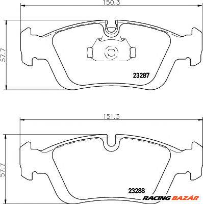 TEXTAR 2328702 - fékbetét ALPINA BENTLEY BMW BMW (BRILLIANCE) De La Chapelle WIESMANN