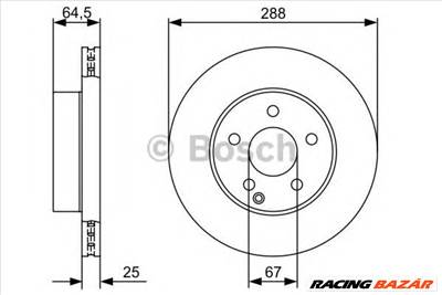 BOSCH 0 986 479 406 - féktárcsa MERCEDES-BENZ