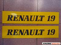Renault 19 R19 felirat rendszám helyére kiállítás