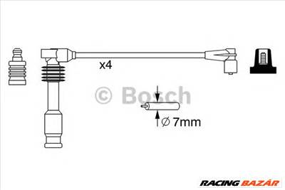 BOSCH 0 986 357 237 - gyújtókábel szett OPEL VAUXHALL