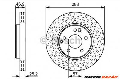 BOSCH 0 986 478 624 - féktárcsa MERCEDES-BENZ