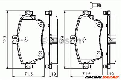 BOSCH 0 986 494 663 - fékbetét MERCEDES-BENZ