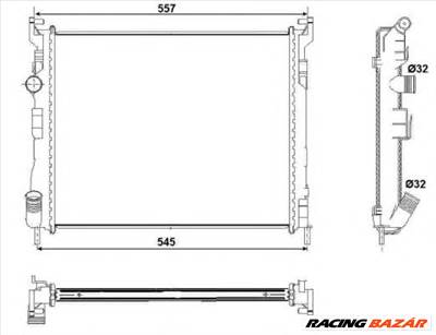 NRF 53032 - Vízhűtő (Hűtőradiátor) RENAULT