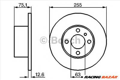 BOSCH 0 986 478 032 - féktárcsa BMW