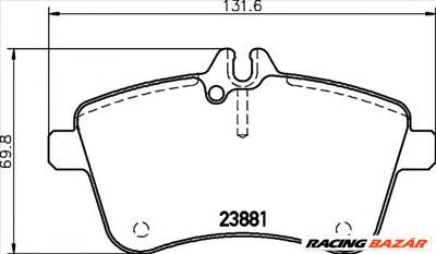 TEXTAR 2388101 - fékbetét MERCEDES-BENZ