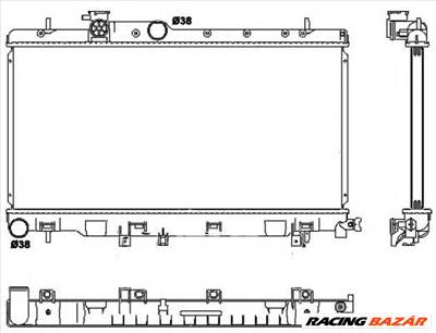 NRF 53038 - Vízhűtő (Hűtőradiátor) SUBARU