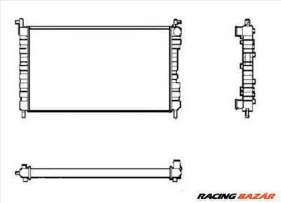 NRF 53600 - Vízhűtő (Hűtőradiátor) FIAT