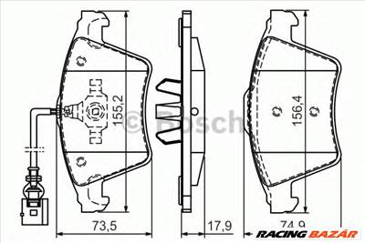 BOSCH 0 986 494 107 - fékbetét VW