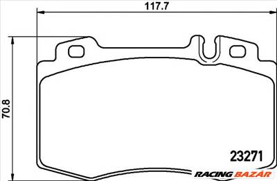 TEXTAR 2327102 - fékbetét MERCEDES-BENZ