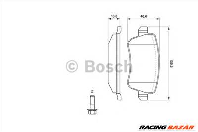 BOSCH 0 986 494 125 - fékbetét FIAT