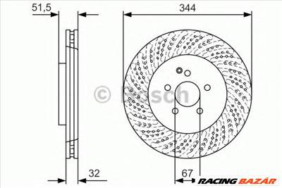 BOSCH 0 986 479 D07 - féktárcsa MERCEDES-BENZ