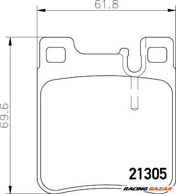 TEXTAR 2130504 - fékbetét CHRYSLER MERCEDES-BENZ