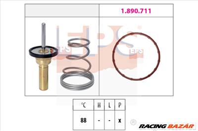 EPS 1.880.798 - termosztát, hűtőfolyadék OPEL SUZUKI VAUXHALL