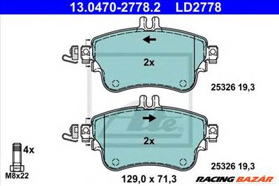 ATE 13.0470-2778.2 - fékbetét MERCEDES-BENZ