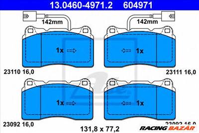 ATE 13.0460-4971.2 - fékbetét ALFA ROMEO LANCIA