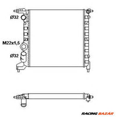 NRF 58783 - Vízhűtő (Hűtőradiátor) RENAULT