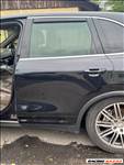 Porsche Cayenne S II 92A 2012 Bal Hátsó ajtó LC9X Fekete metál