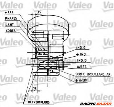 VALEO 251210 - kormányoszlop kapcsoló PEUGEOT