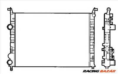 NRF 58195 - Vízhűtő (Hűtőradiátor) FIAT