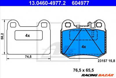 ATE 13.0460-4977.2 - fékbetét MERCEDES-BENZ