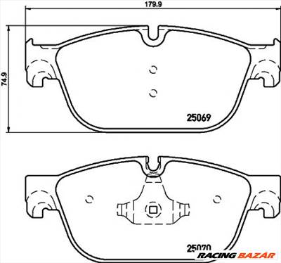 TEXTAR 2506901 - fékbetét CITROËN CITROEN (DF-PSA) DS (CAPSA) FENGSHEN PEUGEOT PEUGEOT (DF-PSA)