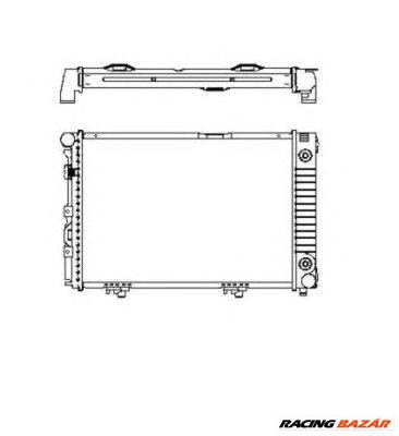 NRF 516574 - Vízhűtő (Hűtőradiátor) MERCEDES-BENZ