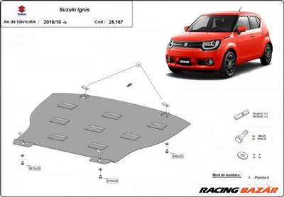 Suzuki Ignis, 2017-2018 - Motorvédő lemez