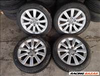 Audi A4 8K B8 17x8J 5x112 gyári felnik 2021-es Bridgestone téligumival