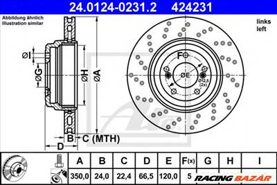 ATE 24.0124-0231.2 - féktárcsa BMW