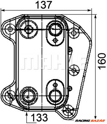 MAHLE CLC 104 000P - Olajhűtő, motorolaj MERCEDES-BENZ