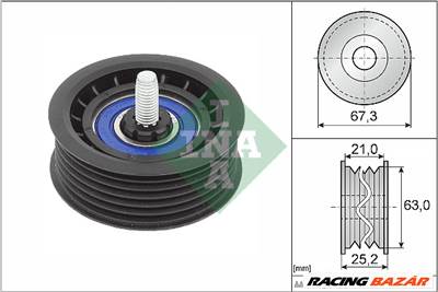 INA 532 0906 10 - hosszbordásszíj vezetőgörgő BRABUS MERCEDES-BENZ