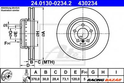 ATE 24.0130-0234.2 - féktárcsa BMW