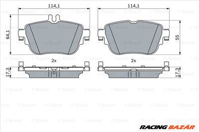 BOSCH 0 986 424 845 - fékbetétkészlet, tárcsafék MERCEDES-BENZ