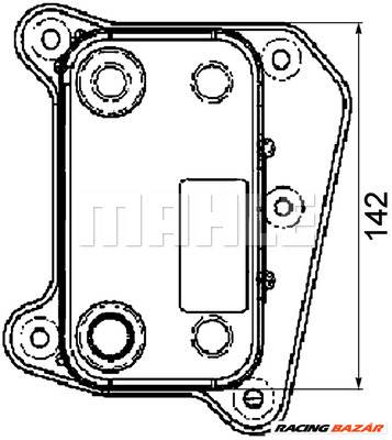 MAHLE CLC 38 000P - Olajhűtő, motorolaj MERCEDES-BENZ