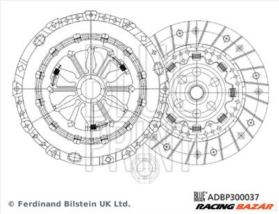 BLUE PRINT ADBP300037 - kuplungszett AUDI SEAT SKODA SKODA (SVW ) VW