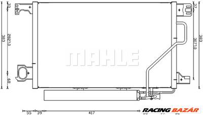 MAHLE AC 662 000S - klíma kondenzátor MERCEDES-BENZ