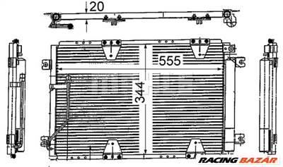 MAHLE AC 713 000S - klíma kondenzátor SUZUKI