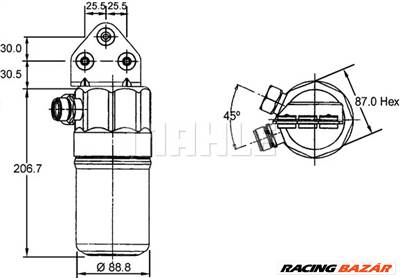 MAHLE AD 41 000S - klíma szárítószűrő AUDI VW