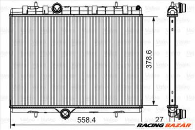 VALEO 735630 - Vízhűtő (Hűtőradiátor) CITROËN DS PEUGEOT