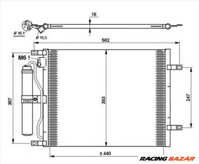 NRF 35784 - klíma kondenzátor NISSAN