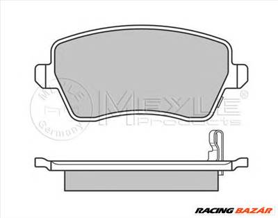 MEYLE 025 244 0317/PD - fékbetét OPEL SUZUKI VAUXHALL