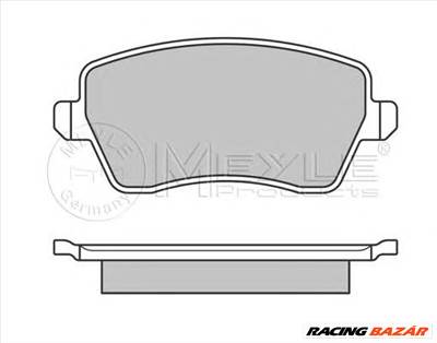 MEYLE 025 244 0317/W - fékbetét OPEL SUZUKI VAUXHALL