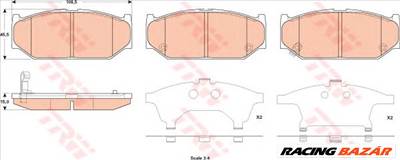 TRW GDB3522 - fékbetét SUZUKI SUZUKI (CHANGAN) SUZUKI (CHANGHE)