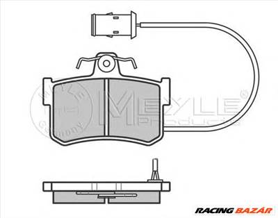 MEYLE 025 200 8714/W - fékbetét HONDA MG ROVER