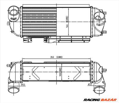 NRF 30989 - töltőlevegő-hűtő HYUNDAI KIA