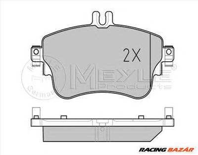 MEYLE 025 253 2619 - fékbetét MERCEDES-BENZ