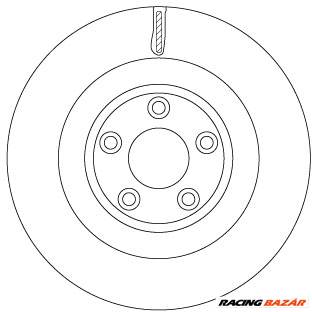 TRW DF6816S - féktárcsa JAGUAR
