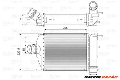 VALEO 818609 - töltőlevegő-hűtő DACIA RENAULT