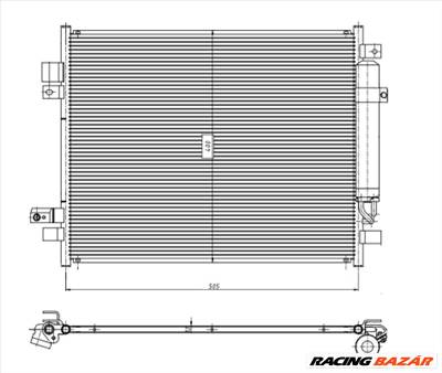 NRF 350418 - klíma kondenzátor NISSAN