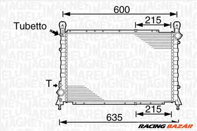 MAGNETI MARELLI 350213832000 - Vízhűtő (Hűtőradiátor) ALFA ROMEO BMW CADILLAC CITROËN OPEL RENAULT V